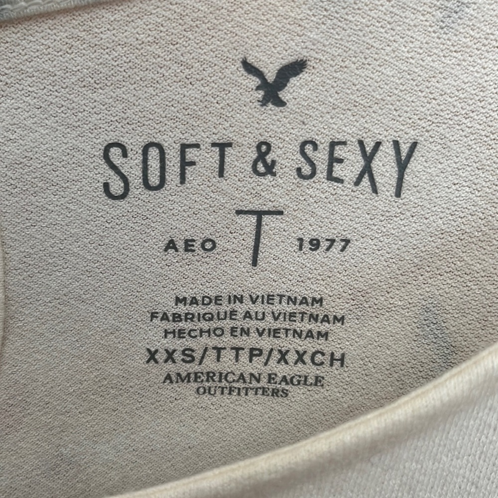 American Eagle Outfitters Soft & Sexy Cold Shoulder Swing Top - Picture 7 of 9